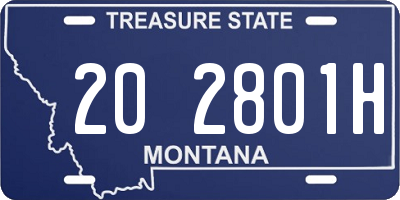 MT license plate 202801H