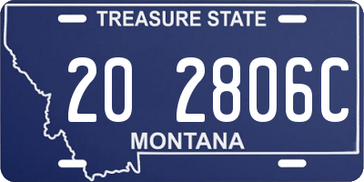 MT license plate 202806C