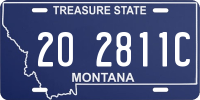 MT license plate 202811C
