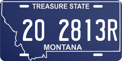 MT license plate 202813R