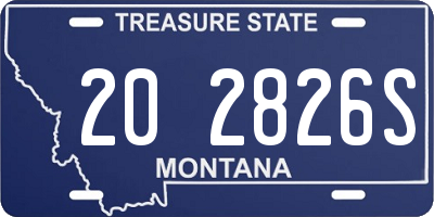 MT license plate 202826S