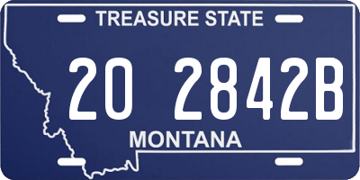 MT license plate 202842B