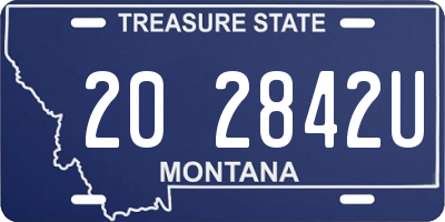 MT license plate 202842U