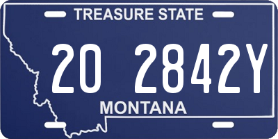 MT license plate 202842Y