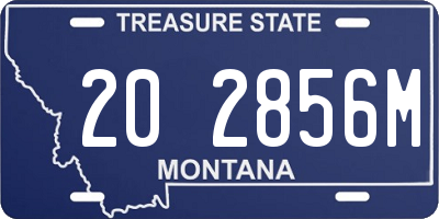 MT license plate 202856M