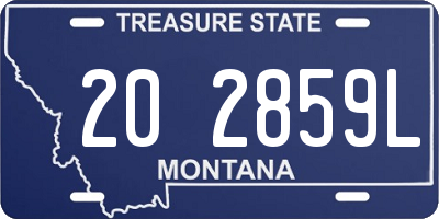 MT license plate 202859L
