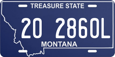 MT license plate 202860L