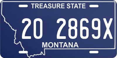 MT license plate 202869X
