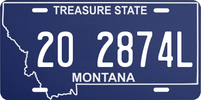 MT license plate 202874L