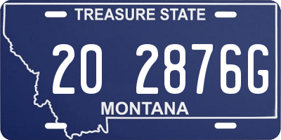 MT license plate 202876G