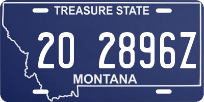 MT license plate 202896Z