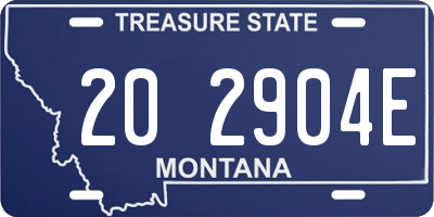 MT license plate 202904E