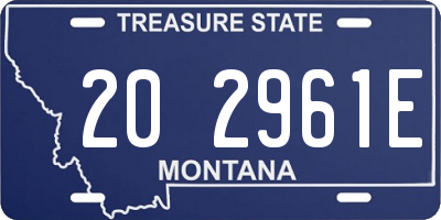 MT license plate 202961E