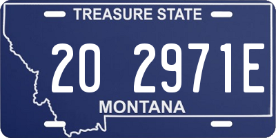 MT license plate 202971E