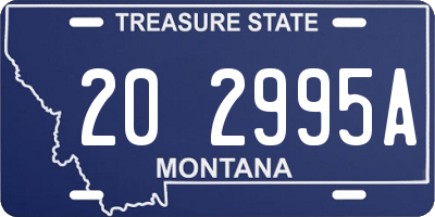 MT license plate 202995A