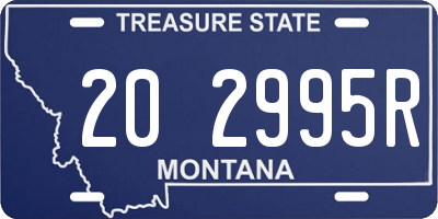 MT license plate 202995R