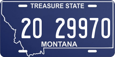 MT license plate 202997O