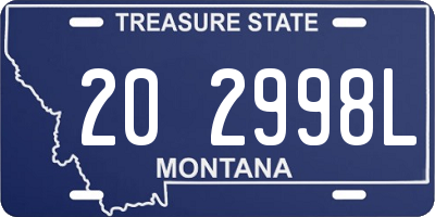 MT license plate 202998L