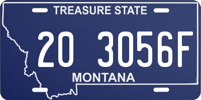 MT license plate 203056F