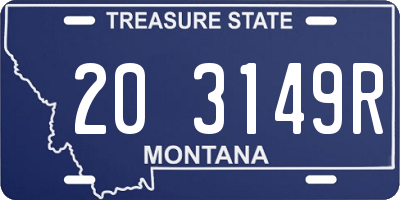 MT license plate 203149R