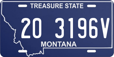 MT license plate 203196V
