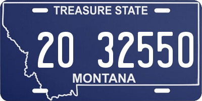 MT license plate 203255O