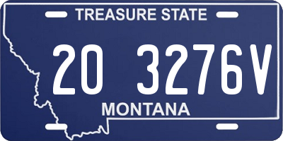 MT license plate 203276V