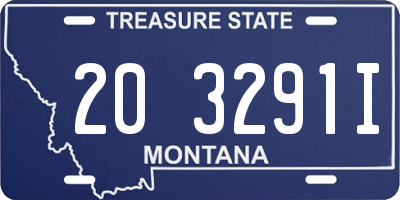 MT license plate 203291I