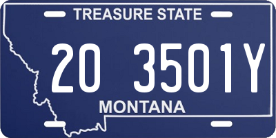 MT license plate 203501Y