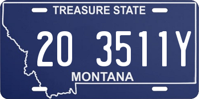 MT license plate 203511Y