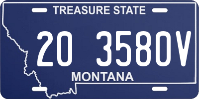 MT license plate 203580V