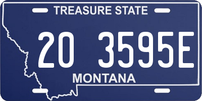MT license plate 203595E