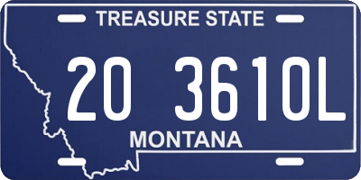 MT license plate 203610L