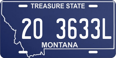 MT license plate 203633L