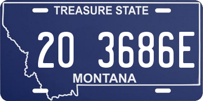 MT license plate 203686E