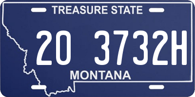 MT license plate 203732H