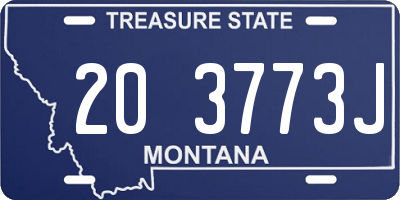 MT license plate 203773J