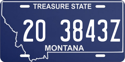 MT license plate 203843Z
