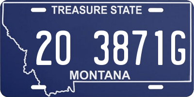 MT license plate 203871G