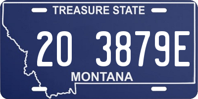 MT license plate 203879E