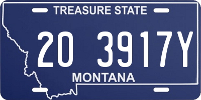 MT license plate 203917Y