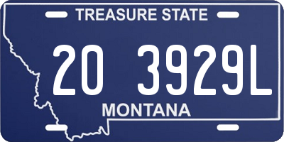 MT license plate 203929L