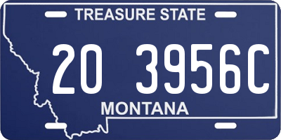 MT license plate 203956C
