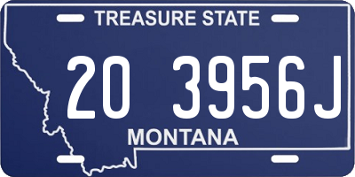 MT license plate 203956J
