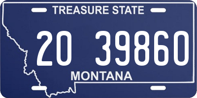 MT license plate 203986O