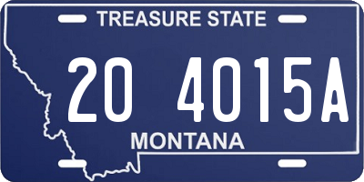 MT license plate 204015A