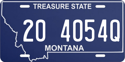 MT license plate 204054Q