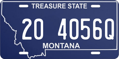MT license plate 204056Q