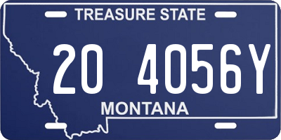 MT license plate 204056Y