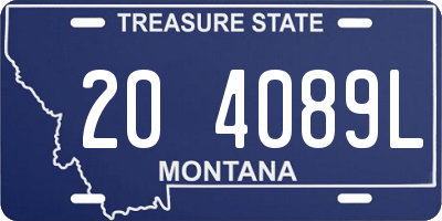 MT license plate 204089L